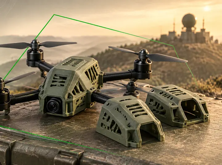 Protective electronics housings and UAV camera mounts