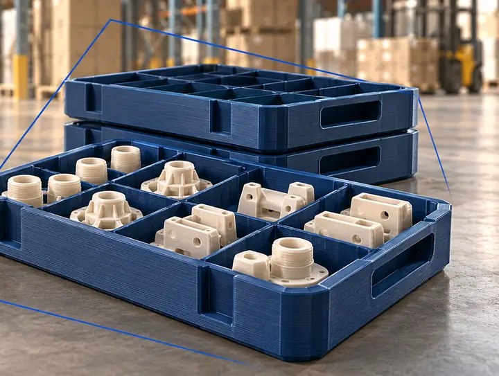 Reusable trays and transport inserts